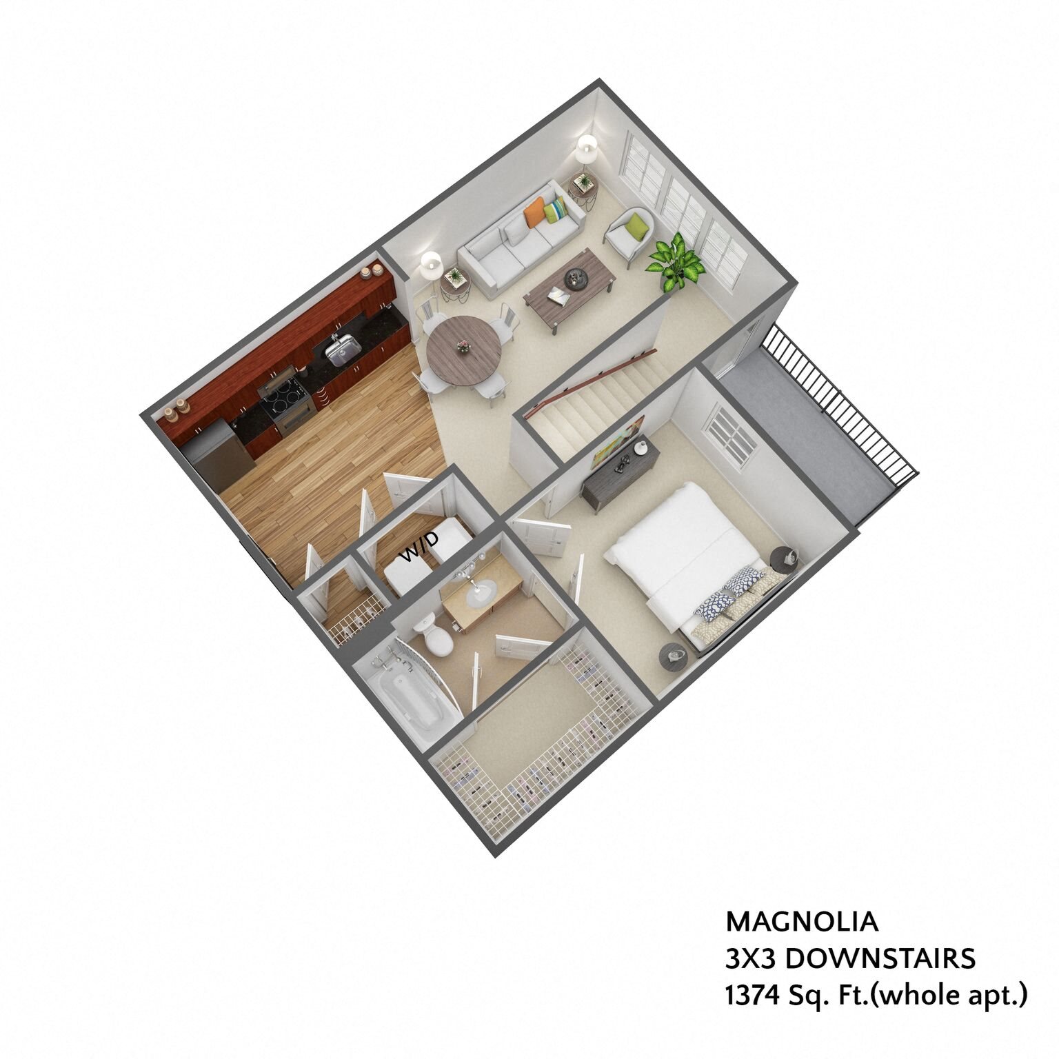 Floor Plans of Two 21 Armstrong in Auburn, AL